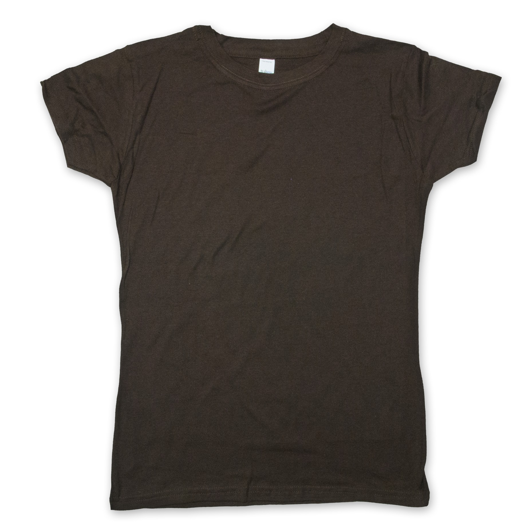 Mockup for Womens Tee in Chocolate